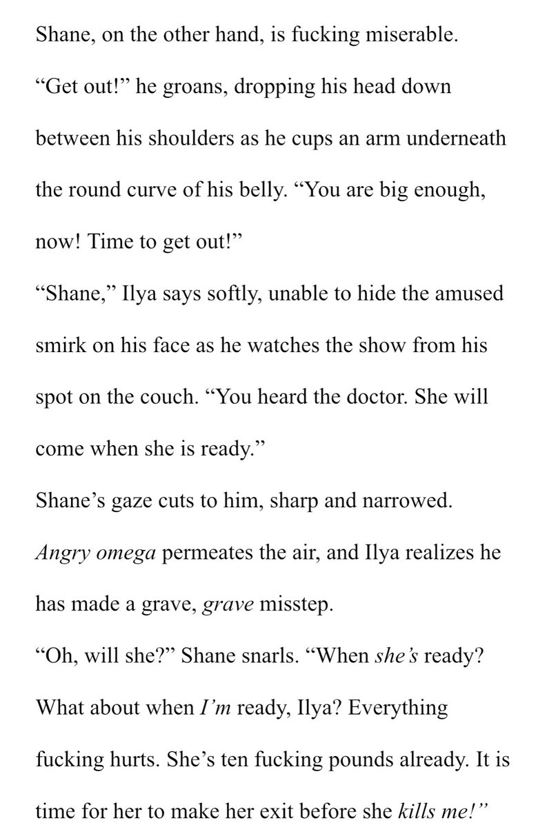 imbihesgay's tweet photo. here’s some grumpy overdue pregnant omega Shane https://t.co/g9kjc1PjDe