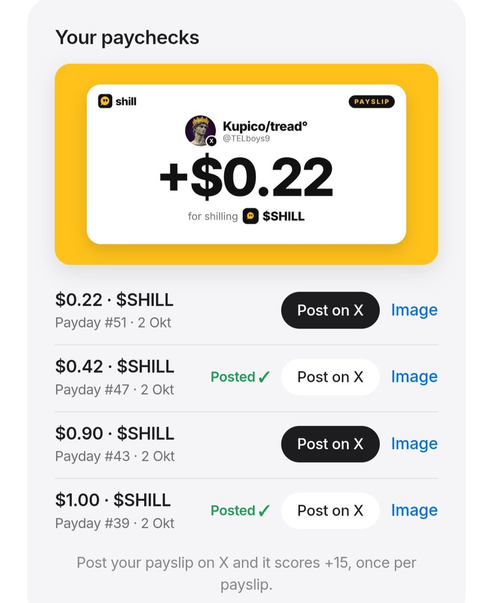 TELboys9's tweet photo. Thank you for the payment and for trusting me to promote $SHILL. I truly appreciate the opportunity and your support. It’s a pleasure to be part of this journey. Let’s keep building and growing together! 🚀🔥

CA : 0x93cfF6Dc0cf59680b8d85b9F3312a24bF1a7c1D8 https://t.co/1mfdnECj3e