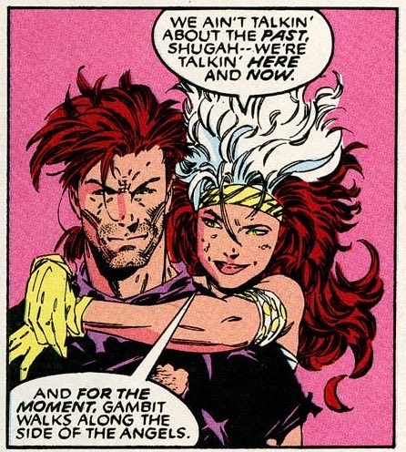 gambitfarts's tweet photo. i need the 97’ animators to recreate old rogue and gambit panels again https://t.co/abfxSeA59b