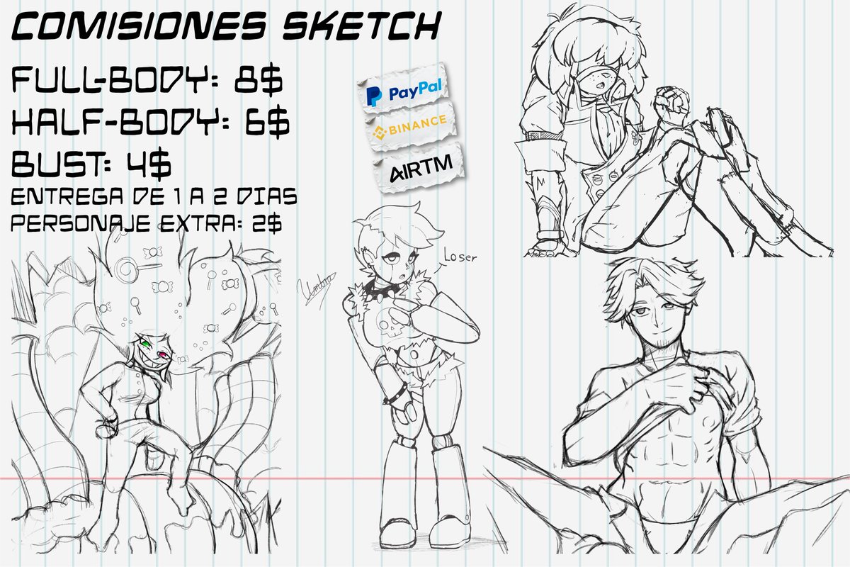 AstronomicUmbra's tweet photo. COMISIONES SKETCH
Buenas y bonitas
Pregunten sin compromiso :D
Pueden escribirme al dm o vía discord: umbranauta https://t.co/Sz0w9WYkeP