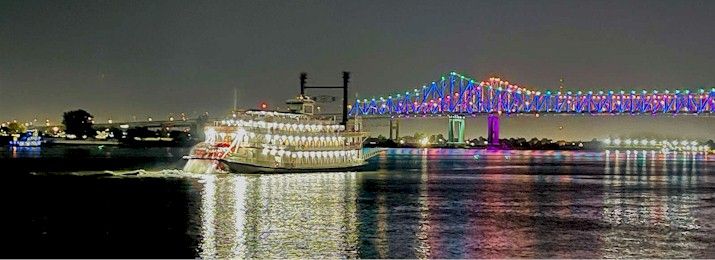 destcoupons's tweet photo. 🎷 Cruise the Mississippi with LIVE JAZZ and classic #NewOrleans views aboard #SteamboatNatchez! Enjoy live #NewOrleansJazz music, beautiful views, fascinating #NOLA history, and an authentic #MississippiRiver  paddle-wheel experience. Get discount tickets https://t.co/yX8MLFuORo https://t.co/0CZGD4h0gV