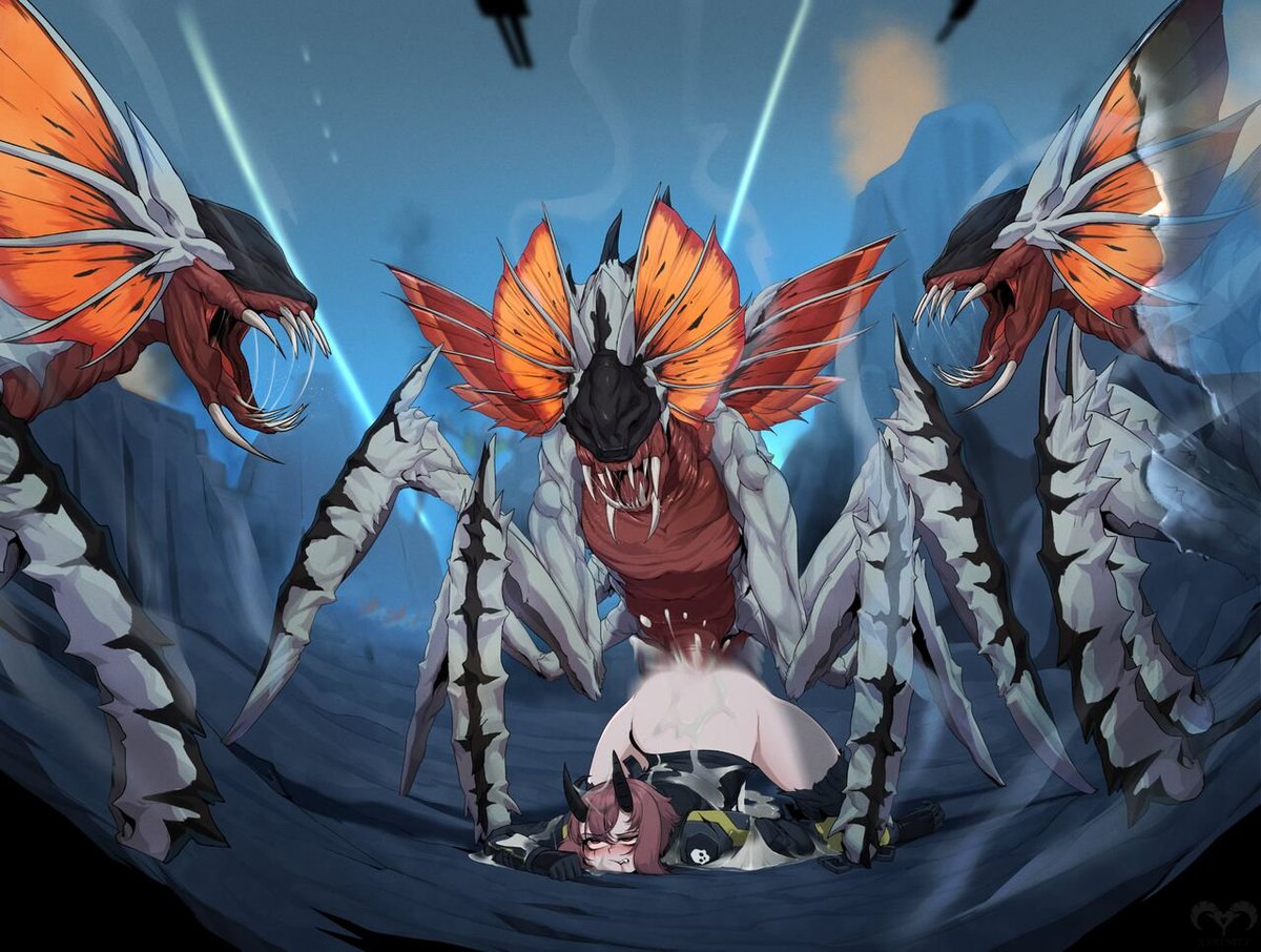 InsectHiveDiver's tweet photo. Failed to control herself when alone around bugs and has become a personal breeding whore to them. Unable to fight back she has gone missing multiple times. 

Favorite bug: Stalker https://t.co/LWG4xgT30Y