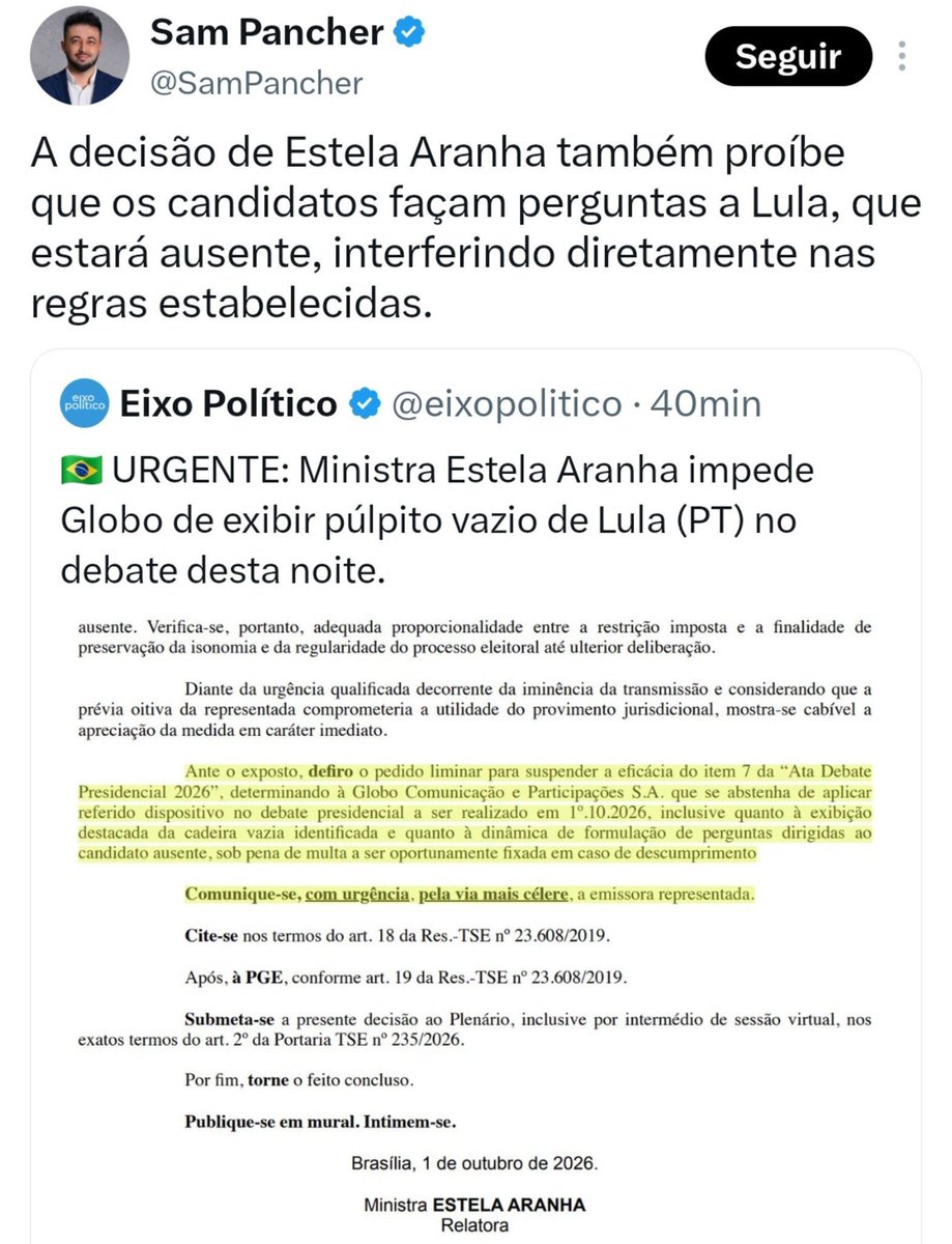 Gomes01dani's tweet photo. @VEJA Interferência Censura circo
#Stfnojo https://t.co/1ODTCw538K