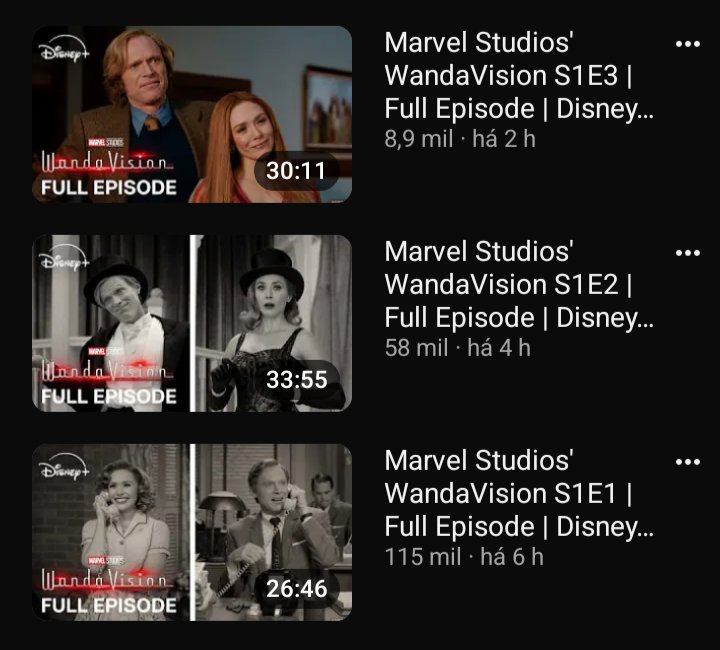filhodaWanda's tweet photo. a marvel colocou os três primeiros episódios de wandavision no youtube https://t.co/EDU3yXKtWG