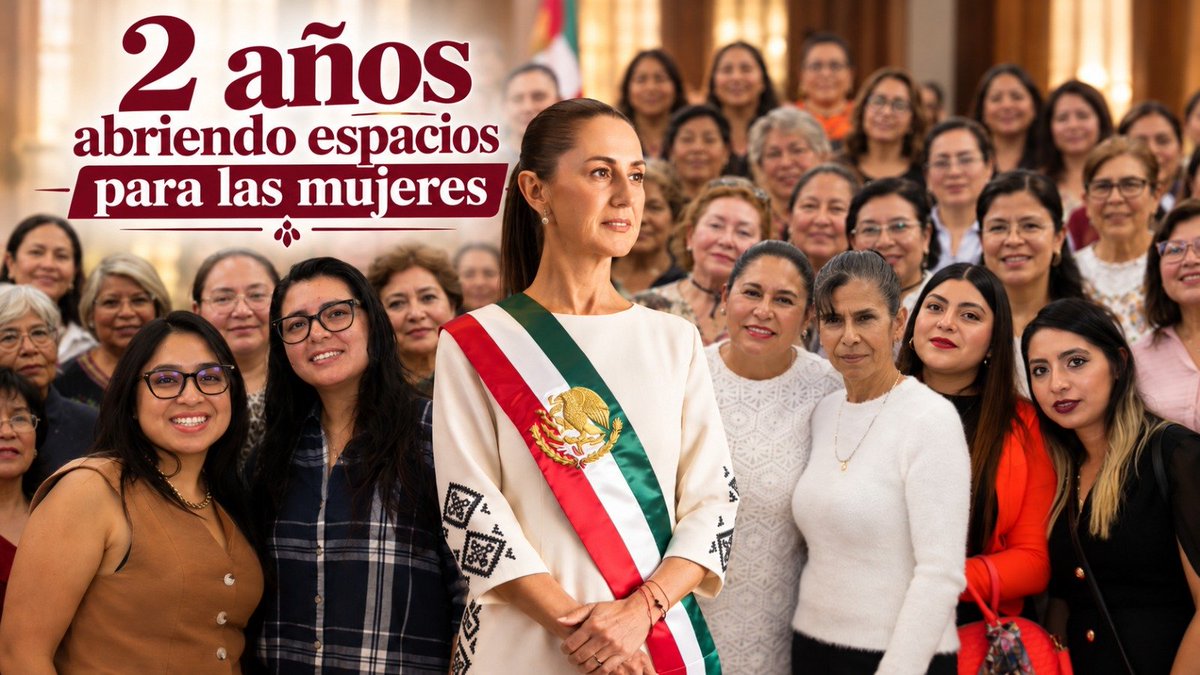 plataforma3mx's tweet photo. 🔴 Ana Lilia Rivera afirmó que la llegada de Claudia Sheinbaum a la Presidencia abrió un espacio para las mujeres y llamó a traducir este avance en más derechos, oportunidades y participación. https://t.co/RmoqikMf1A