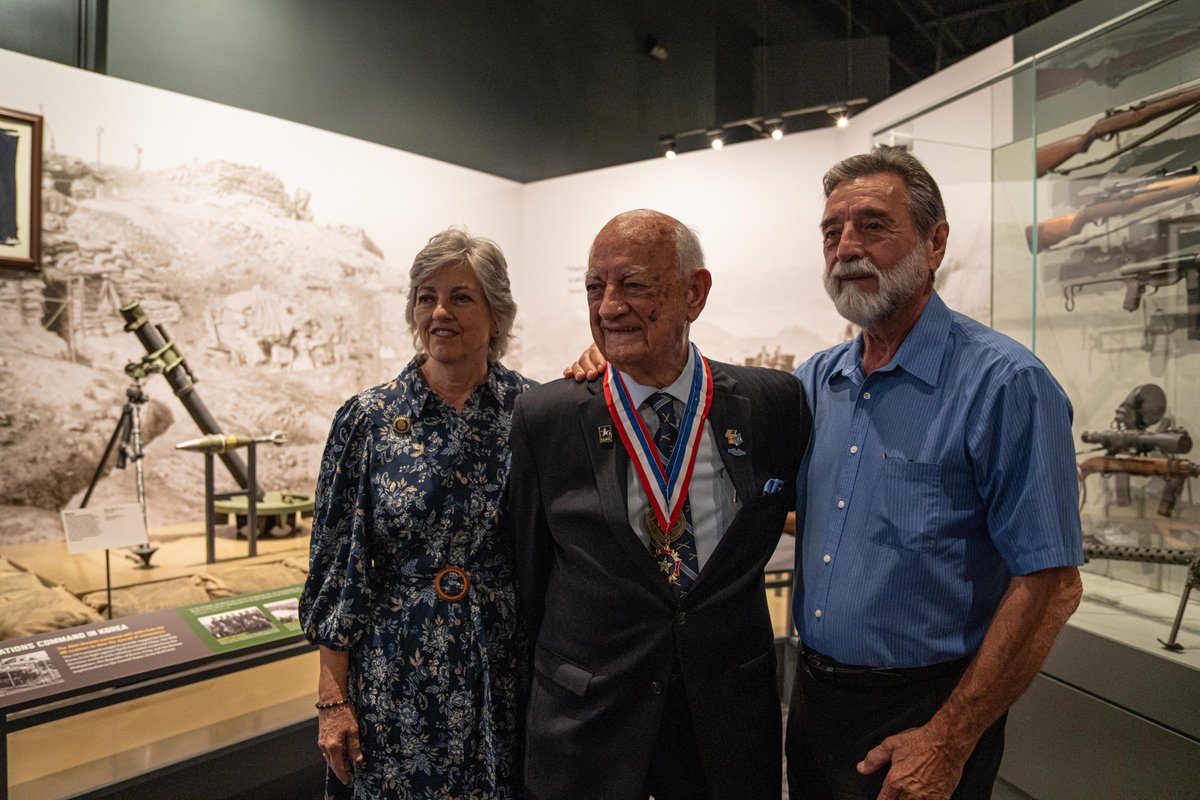 OKGuard's tweet photo. The #OKGuard honored Korean War veteran Dr. Clarence G. Oliver Jr. with the Oklahoma Medal of Freedom Sept. 16.

Oliver served with the 180th Infantry Regiment and spent decades as a teacher, journalist and civic leader preserving the Guard’s history. https://t.co/bOaFNaVgUx