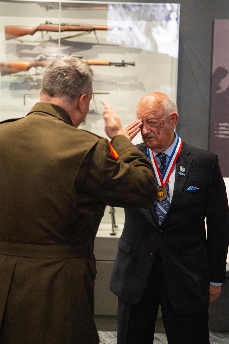 OKGuard's tweet photo. The #OKGuard honored Korean War veteran Dr. Clarence G. Oliver Jr. with the Oklahoma Medal of Freedom Sept. 16.

Oliver served with the 180th Infantry Regiment and spent decades as a teacher, journalist and civic leader preserving the Guard’s history. https://t.co/bOaFNaVgUx