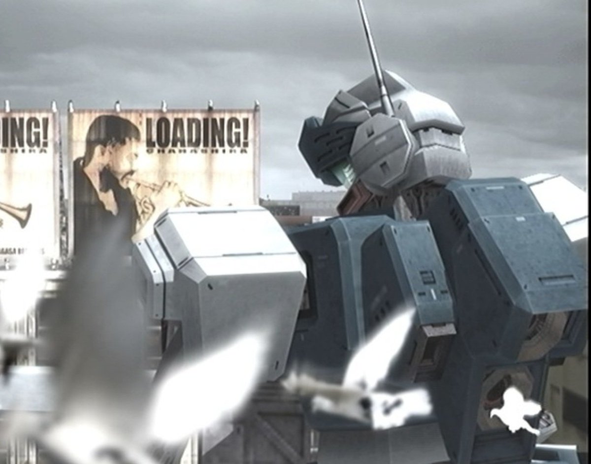 11Vadu's tweet photo. PS2専用ソフト機動戦士ガンダム戦記のロード画面アート本当に今でも最高だと思うの！

24年前のゲームだけど本当に動かしてる重みがあって好き https://t.co/5Yy0Efght0