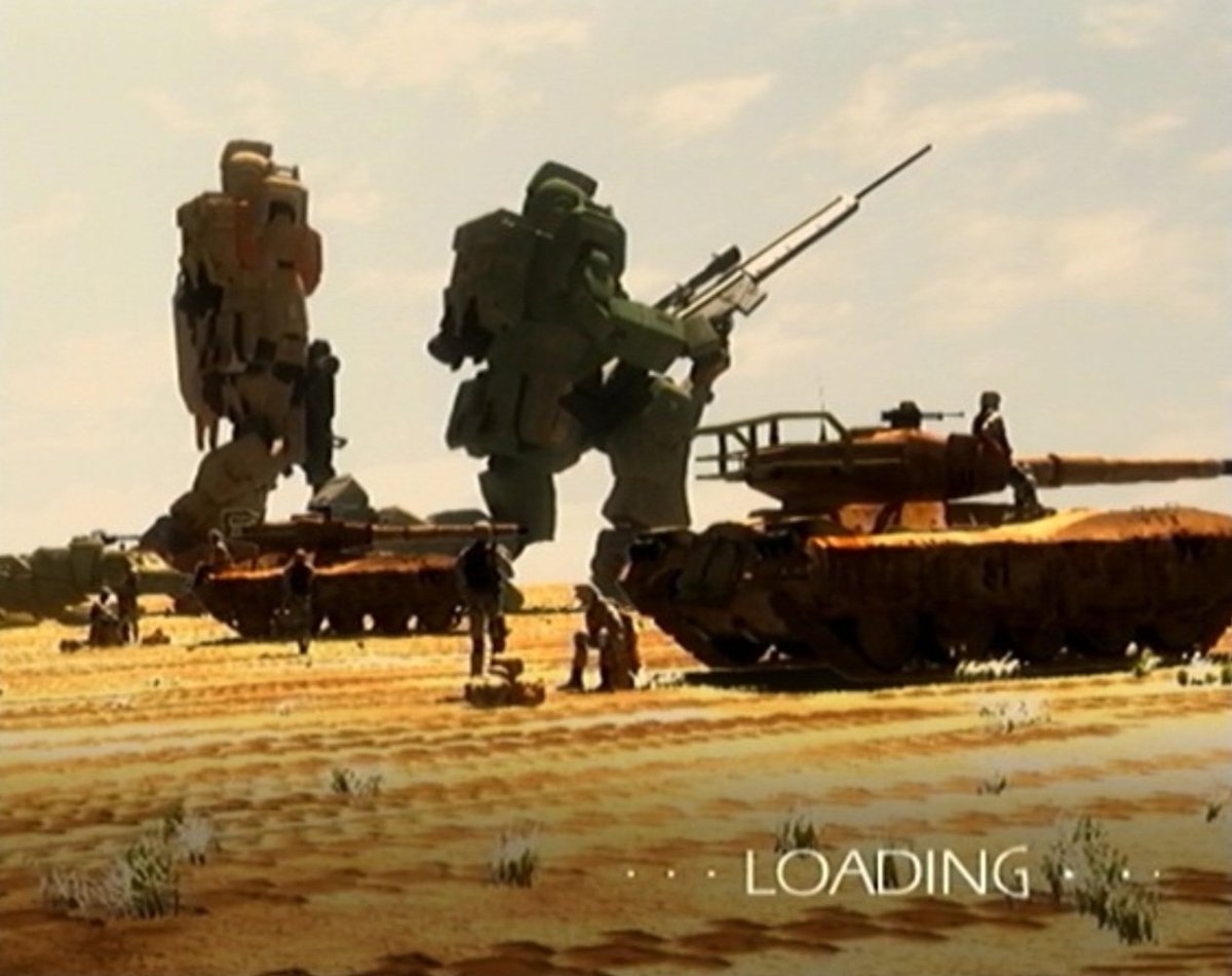11Vadu's tweet photo. PS2専用ソフト機動戦士ガンダム戦記のロード画面アート本当に今でも最高だと思うの！

24年前のゲームだけど本当に動かしてる重みがあって好き https://t.co/5Yy0Efght0