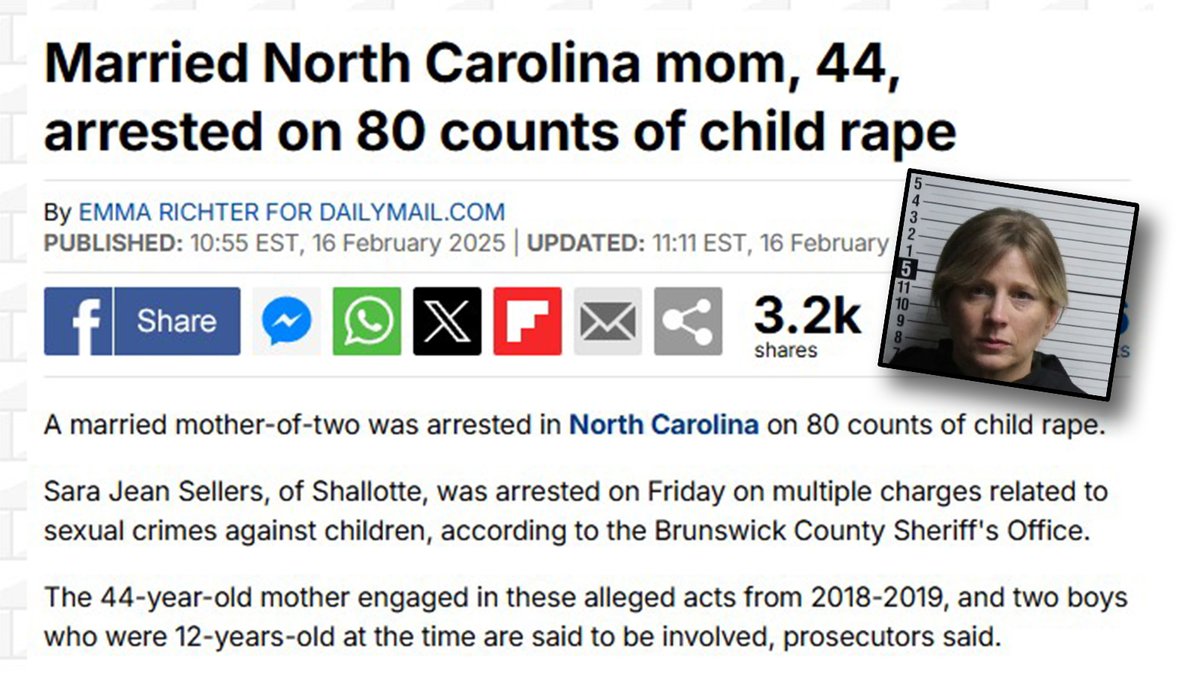 MankindVsModFem's tweet photo. Where are all the ladies who call the Cornell 7 rapists?  How do they feel about Sara Jean Sellers?  Her victims were 12 years old.  Or is this really about "Men bad, women good?" Hmmmm..... https://t.co/kDJs6wC5sy
