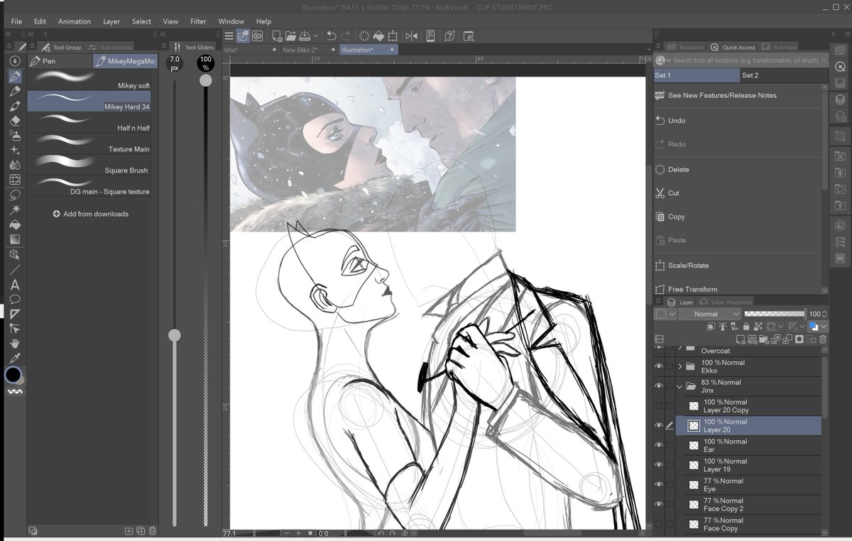 DarkPrinceRevan's tweet photo. Masquerade Party WIP
I forgot I was supposed to do Freakbomb lol
#TimebombKinktober2026 #day1 #BatCat #Timebomb #AU #BatEkko #BatmanEkko #Batman #Ekko #ekkoarcane #ekkofanart #CatJinx #CatwomanJinx #Catwoman #Jinx #jinxarcane #jinxfanart #arcane #arcaneart #arcanefanart https://t.co/ywAD9i4CqF