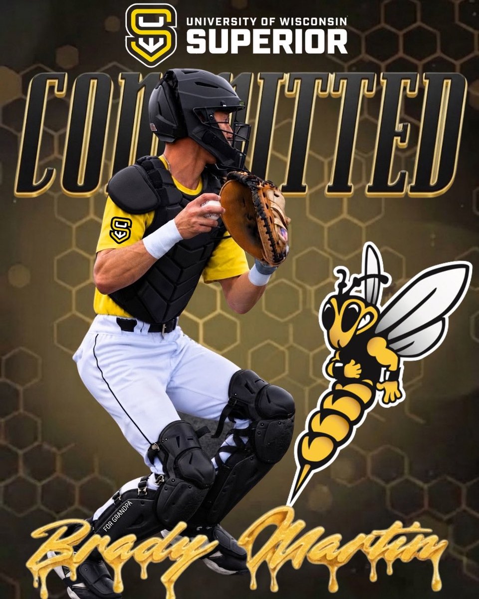 forceout's tweet photo. 🚨 COMMITMENT ALERT! 🚨

We’d like to give a huge shoutout to @Brady_Martin_18 on his commitment to @uwsbaseball 🐝 They’re getting a great player who is extremely coachable, brings a plus attitude every day, and has the skills to make an impact. We’re excited for you! Go Yellowjackets! 🔥