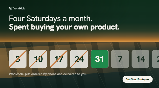 VendhubAI's tweet photo. Saturday morning. 
Cart full. 
Back seat full. 
You did this last Saturday too.

A warehouse store isn’t a supplier, it’s a shift you work for free. Wholesale gets ordered by phone and delivered to
you.

Every Saturday pushing a cart is one you don’t spend adding a location. https://t.co/twRDRR5WWu
