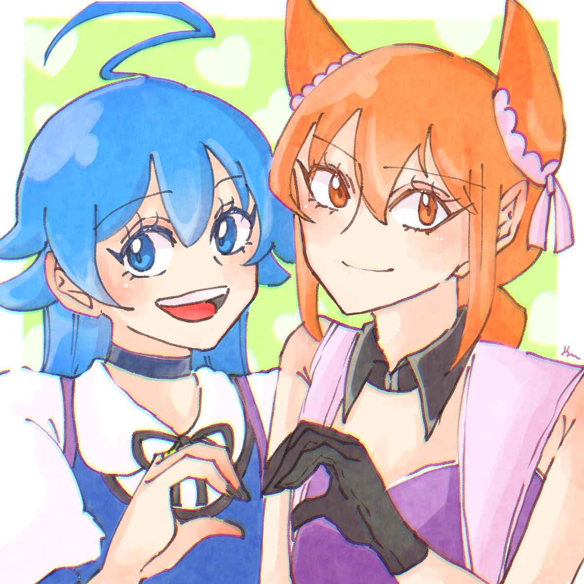 mtk_3103's tweet photo. リクエストイラストです！

イルミちゃんとアメリさん✨️

リクエストありがとうございます😊 https://t.co/u3duhjYTfa