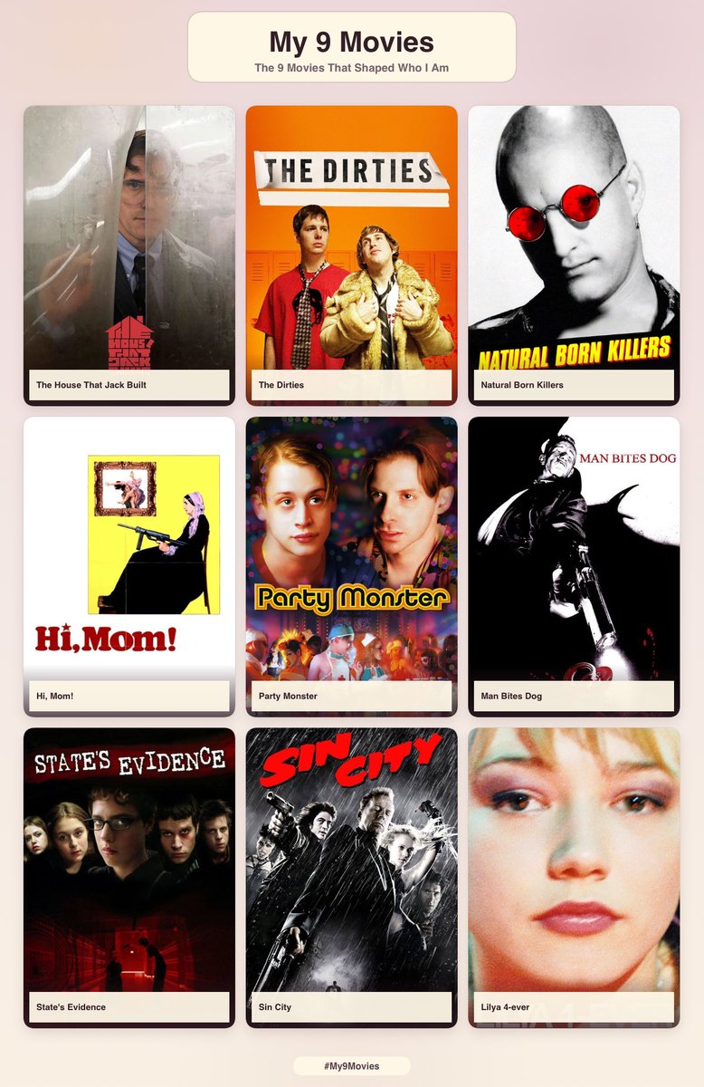 coolboymugi's tweet photo. saw some other people doing this so my top 9 albums, movies and games https://t.co/kvZ147bJOj