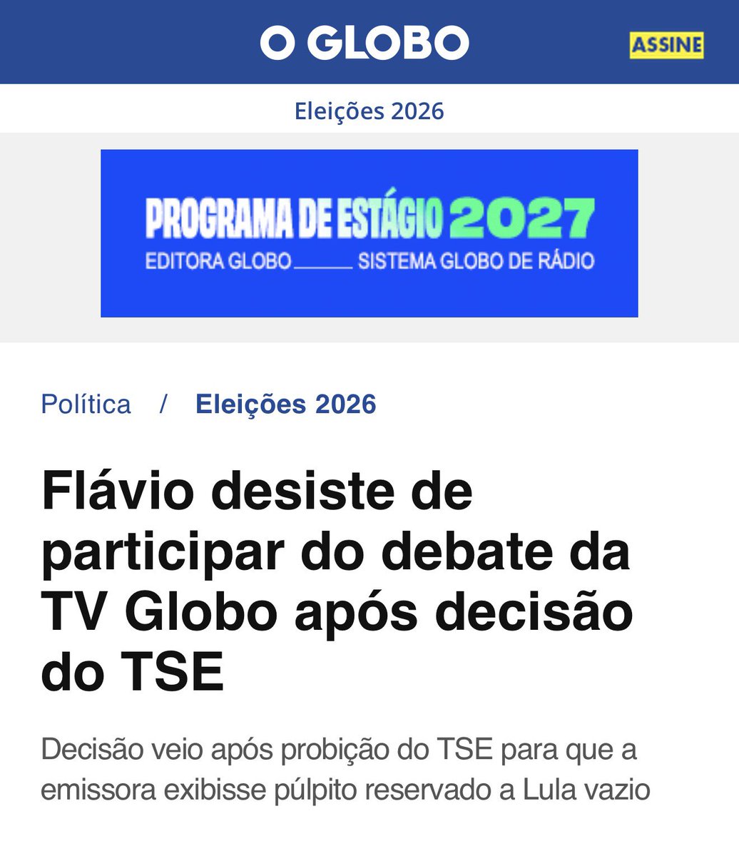 dimasgadelha13's tweet photo. VAI PASSAR MAL DE NOVO, FLAVINHO? 👀😂
O TSE proibiu mostrar o púlpito vazio de Lula e Flávio desistiu do debate. Alguém aí acreditou nessa historinha? 😂🤣 https://t.co/PmEbIxkXDb