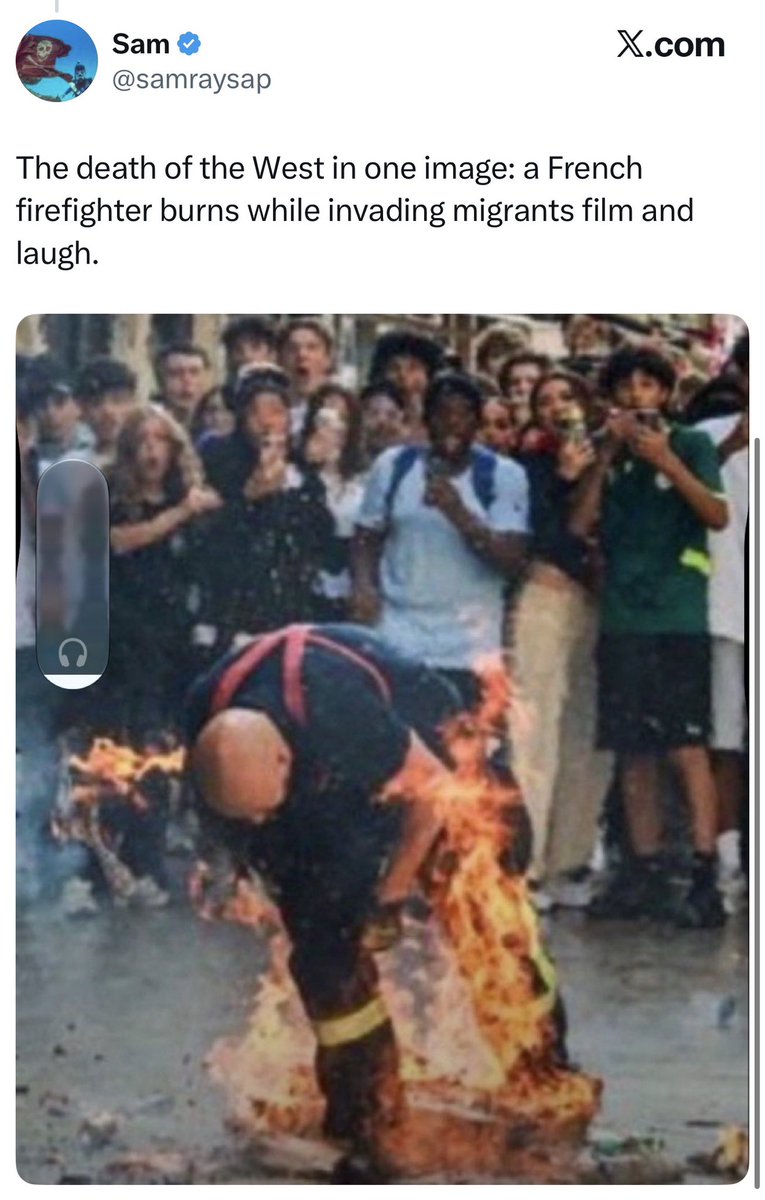 America1stJimmy's tweet photo. The commie who started all the violence in France has been arrested @ritchy_thibault 

 “We’re going to attack all the police stations in this country,” “tomorrow we’re going to set the Élysée on fire,” “we’re going to blow everything up, it’s going to be a blaze” https://t.co/64IIXhkFSu