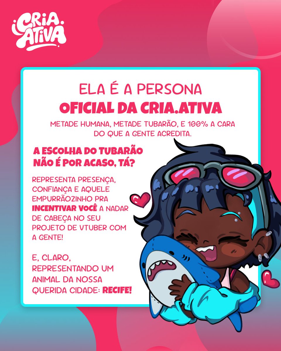 criaativastudio's tweet photo. A Titi finalmente deu as caras por aqui! 

E já avisamos: essa carinha ainda vai aparecer MUITO pelas nossas redes. 

Agora conta pra gente: qual detalhe do visual dela vocês mais curtiram? 

#Vtuber #CRIAATIVA https://t.co/6W8uLAag8J