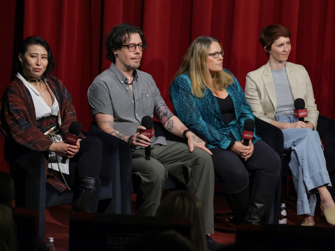 sagaftraFOUND's tweet photo. @selmaleh, @jhaletweets, @erikaishii, Heather Dame, @juliabscasting, @KalElBogdanove, @mcsurics and Patrick Michalak joined us for a State of the Industry panel on video games. Moderated by @TedSroka: https://t.co/OprUIPCn6K https://t.co/e0JcISxH66