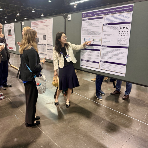 aaopt's tweet photo. The Thursday Evening Poster Session is officially underway!

Come down, explore the latest research, connect with presenters and see the exciting work happening across optometry and vision science.

There’s plenty to discover—come check it out and support your colleagues and fellow researchers!

#Academy26 #Optometry #VisionScience #Fellows