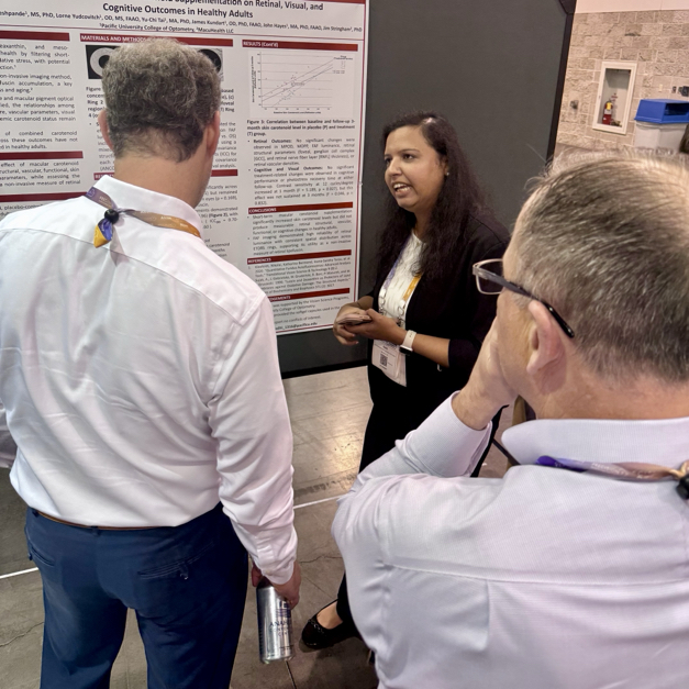 aaopt's tweet photo. The Thursday Evening Poster Session is officially underway!

Come down, explore the latest research, connect with presenters and see the exciting work happening across optometry and vision science.

There’s plenty to discover—come check it out and support your colleagues and fellow researchers!

#Academy26 #Optometry #VisionScience #Fellows