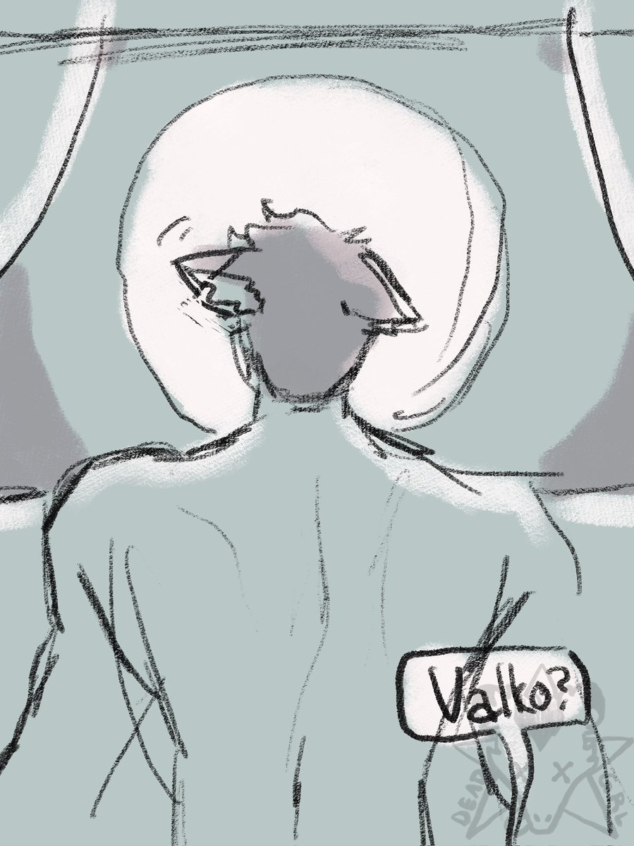 deadgrldrawing's tweet photo. May clean it up later but here’s a lil Valko comic!
#InkValkoween2026 day one: “Moon” 
(1/2)
#bringbackvalko #bringvalkoback #敖尹回归是海内外共同期盼 #全世界都爱敖尹 https://t.co/bDkMiTznjx
