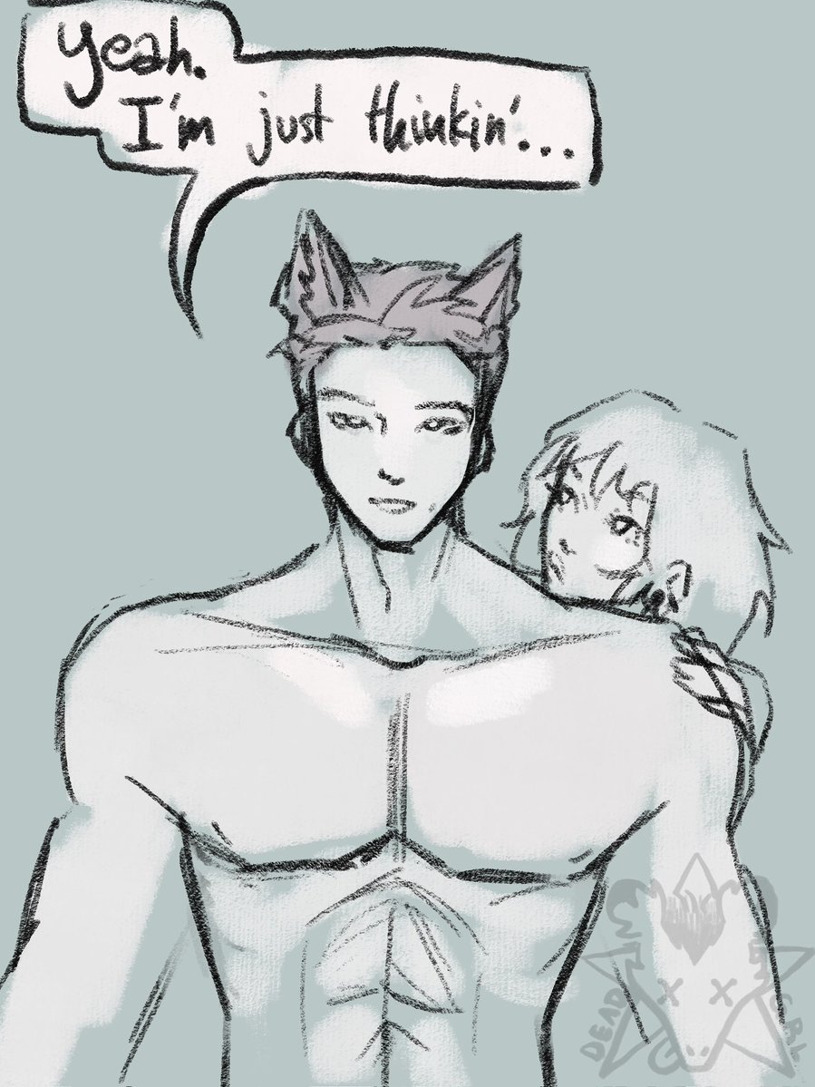 deadgrldrawing's tweet photo. May clean it up later but here’s a lil Valko comic!
#InkValkoween2026 day one: “Moon” 
(1/2)
#bringbackvalko #bringvalkoback #敖尹回归是海内外共同期盼 #全世界都爱敖尹 https://t.co/bDkMiTznjx