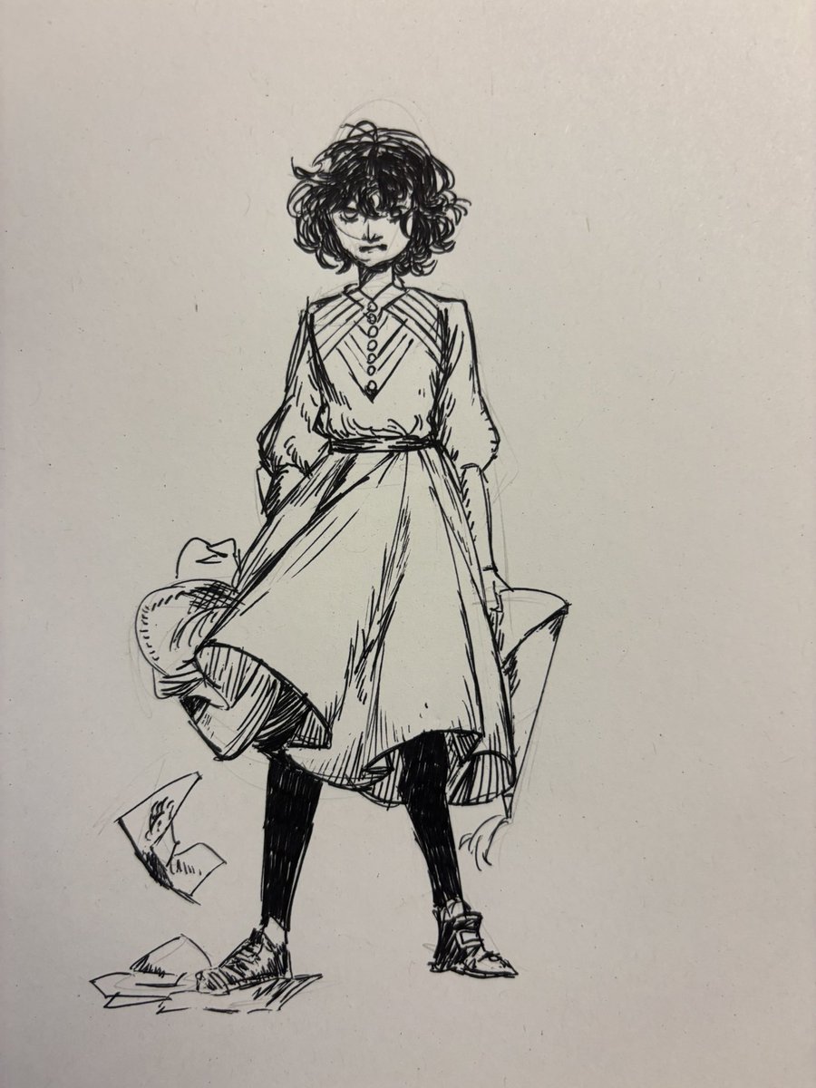 Erasumi_'s tweet photo. #agottober 
Day 1: cannon 

Something simple for day one as I warm up, I redrew one of my favorite official sketch of her! https://t.co/J7oKRhtYhH