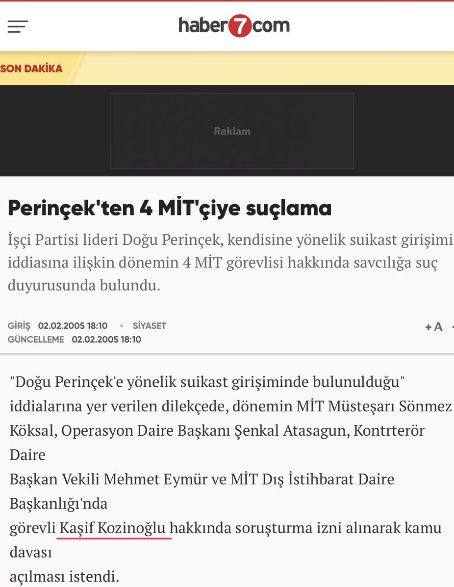 hikmetimm's tweet photo. Mustafa Hiram Abas'ın ev adresini telefonunu gazetelerinde yayınladılar.

1997'de Kaşif Kozinoğlu'nu deşifre ettiler.

2005'de Doğu Perinçek, Kaşif Kozinoğlu ve 4 Mit'çiyi suikast suçlamasıyla savcılığa şikayet etti.

Ve daha niceleri.. https://t.co/90R6MEMUJt