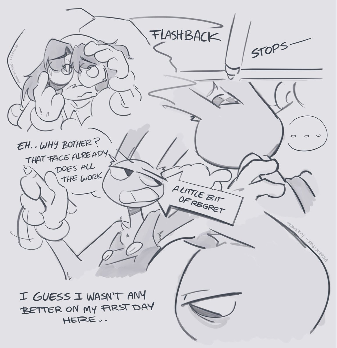 peekkitas's tweet photo. Day 1: New Sucker 
Collab with my beloved @luztrazo for #funbuntober26 !! Enjoy the mini comic, guys! 💗 

( Esp in the comments! ) 

 #funnybunny #tadc #jaxxpomni https://t.co/8TP2qlS3ln