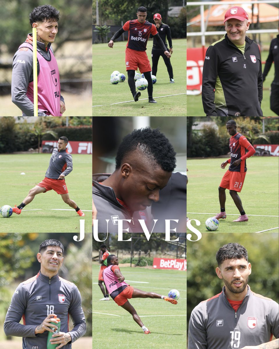 SantaFe's tweet photo. ¡J U E V E S 🦁!

Nos preparamos para visitar ✈️ a Ind. Medellín el lunes en el estadio Metropolitano de Itagüí 🏟️

#VamosSantaFe 🇮🇩 https://t.co/sGJECay5Fa