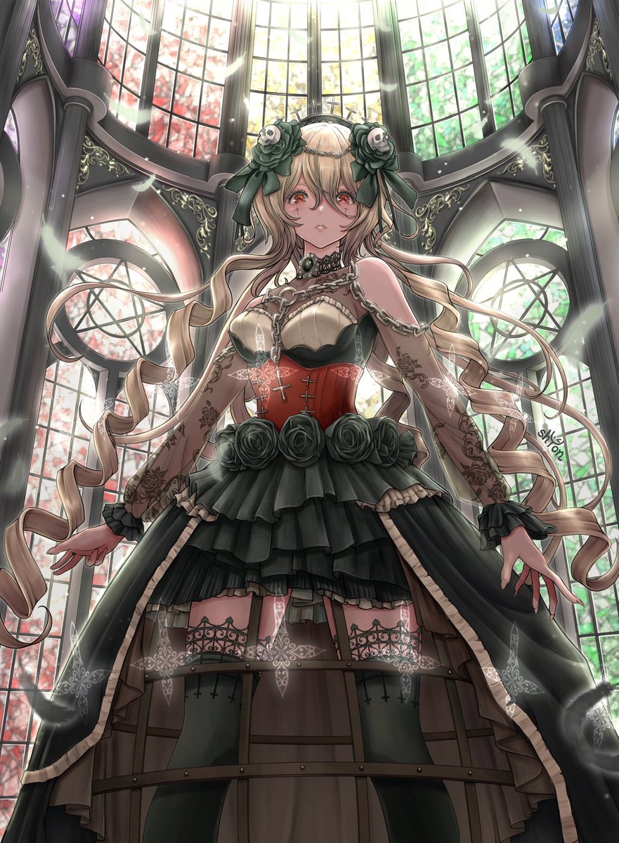 shYon_IJ01's tweet photo. 今回の私の描いた魔法少女は『魔女化』しません！
前作がそもそも魔女でしたから…😅
皆さんの素敵な魔女化イラストを見ていると改めて描きたくなりますが、時間が…_(:3 」∠)_

＃マジョまじょダークサイド https://t.co/MEVp6fexXo