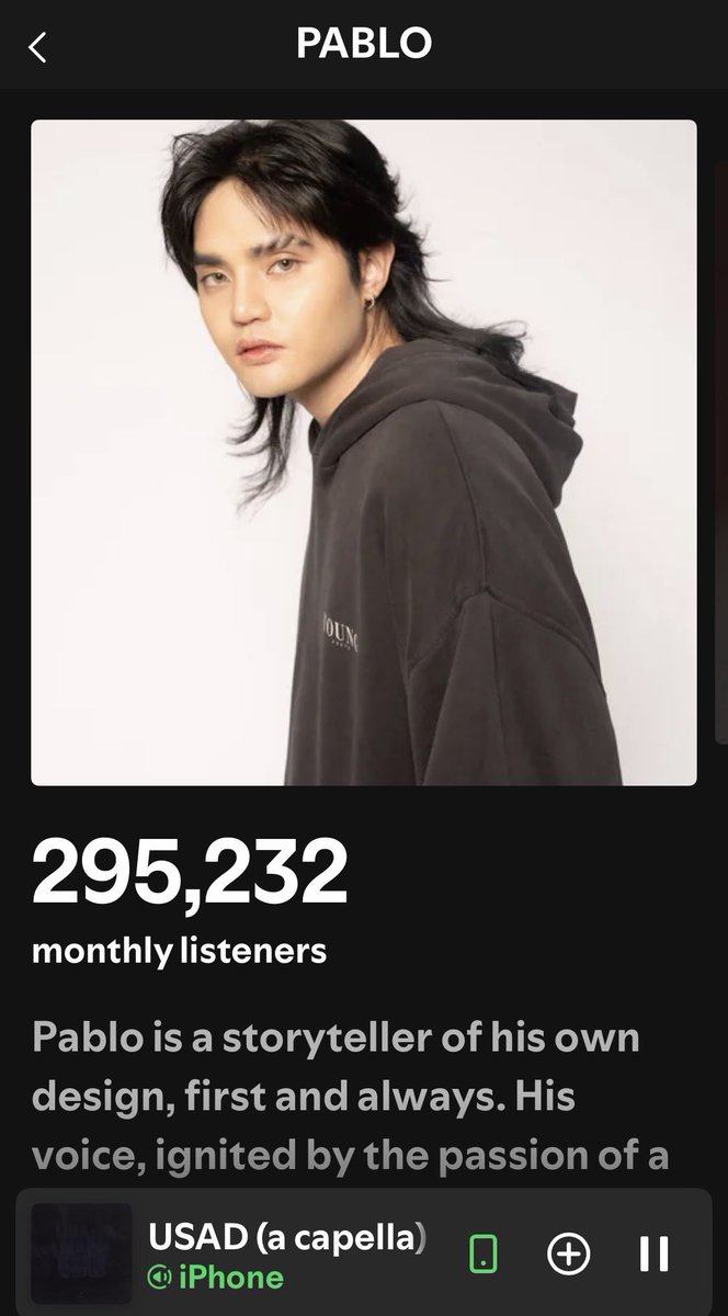 DaYetPri's tweet photo. Let us listen to PABLO’s raw, intense, and emotionally driven vocals!!🙌🔥💥 
🔗Spotify Artist Page ⬇️
https://t.co/23i6udsIT1

@imszmc #PABLO #SB19_PABLO #USAD https://t.co/oP2g8nGz3c