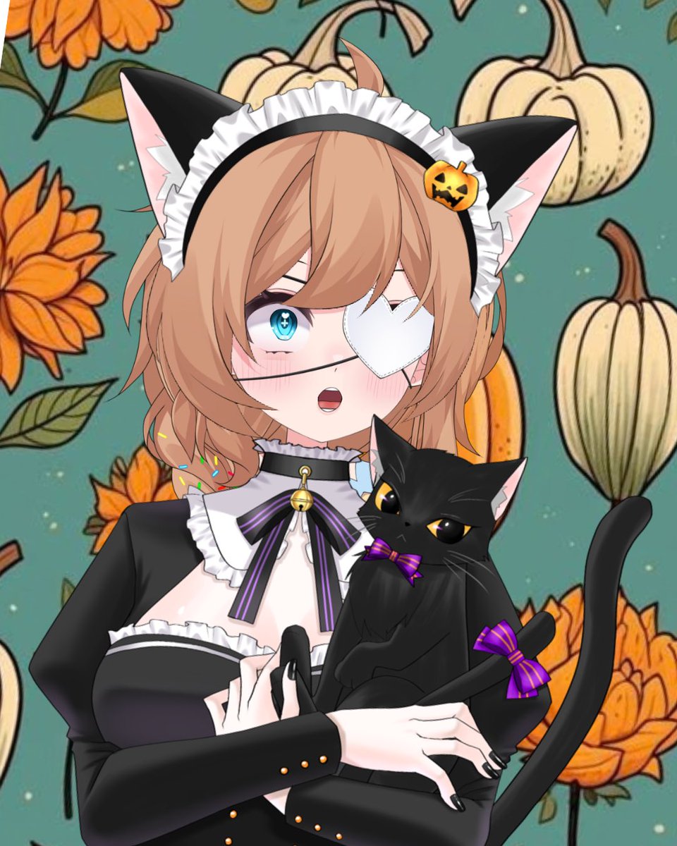 Miaz_VA's tweet photo. HAPPY OCTOBER BEANS!!🎃 

This month, we’ll be playing a spooky Minecraft server with friends!! 
We’ll start tonight once I have things set up✨

Will you hold my hand?~ https://t.co/TgTA0sAqim