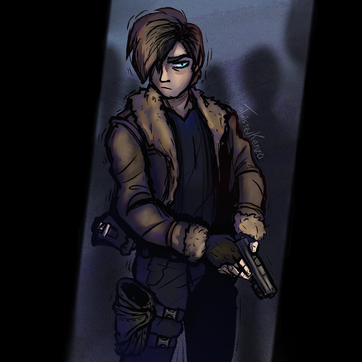 TwistedKenzo's tweet photo. First time drawing leon, kinda nervous #Leon #digitalart #yfp
#ResidentEvil https://t.co/fenEzgMFsH