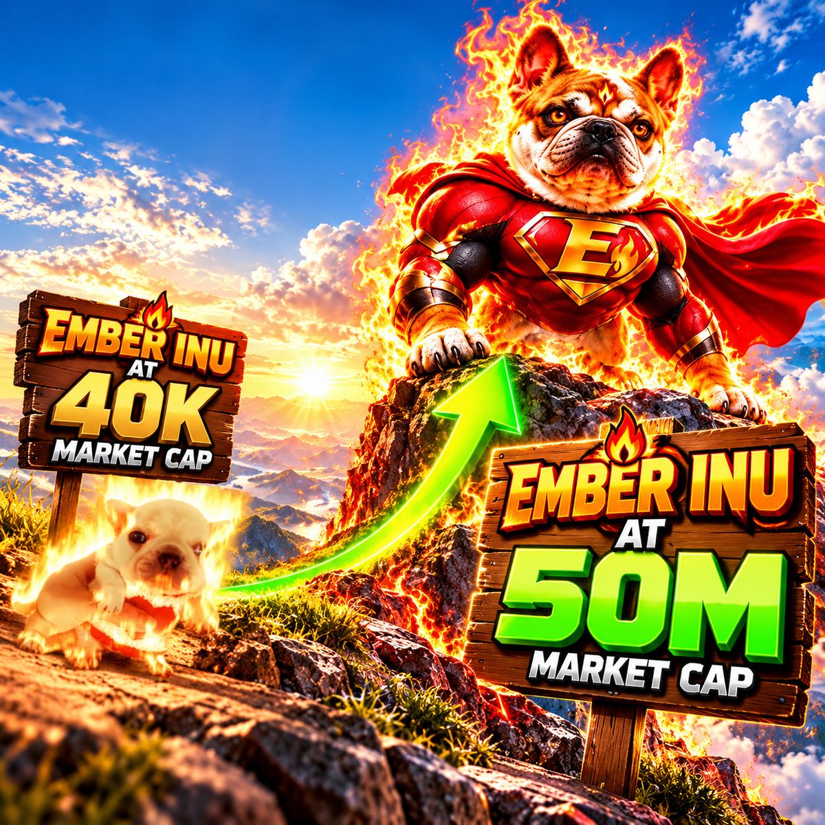 emberinu's tweet photo. 😂🔥 EMBER INU CHARACTER DEVELOPMENT 🔥🐶
40K MC:
🐶 “I’m just a tiny puppy…”
50M MC:
🦸🔥 “WHO SAID I WAS SMALL?”
From 40K → 50M… that’s one serious glow-up. 😂
The meme is the vision.
The community is the engine.
The fire is EMBER INU. 🔥
🐕 solana:5dvXTZ5qwgafnHtwu3Ls3QrWx1U4LQsFeCuJgkk4QEC6 
Small cap. Big dreams. Bigger fire. 🔥🚀
ca:  AiohjEEYbqK7SpKnp58AfaTLUA9Sc1Ps4ixkAaZHURRD
@embercurve @MeteoraEco  @MeteoraAG  @theunipcs  @toly 
#EMBERINU #EMBER #Solana #CTO #Memecoin