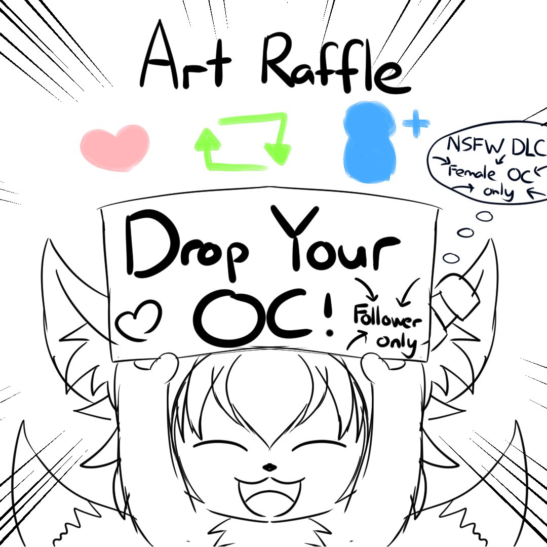 Moon_Eikyuu's tweet photo. Art Raffle !!!! ROUND 10 (NSFW DLC) !!!
Fox is looking for #artmoots !!!!

✨✨✨✨✨✨✨✨

Drop you OC right here and Follow me!

✨✨✨✨✨✨✨✨

Be a chance to win a FanArt of your OC !!!
#smallartists #ArtistOnTwitter