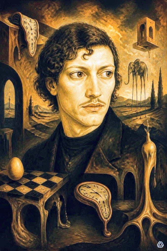 NeilGairnAdams's tweet photo. A Man of His Time
polymorphic visualism 
by Neil Gairn Adams https://t.co/SQ0CtO14Zy