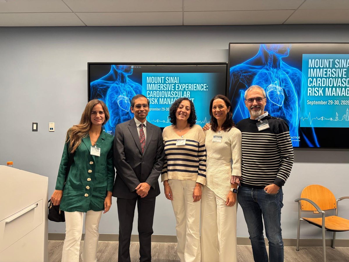 marquesada's tweet photo. Orgullosa de haber formado parte de esta expedición de cardiologos españoles en el Hospital Mount Sinai. Nos llevamos mucho aprendido, muchas ideas, muchas risas... y una misión @lucia_matute @MargaCalvo2 @bet_pujol @randreariba_rut @randreariba_rut @MAROSFO @preventiva_SEC https://t.co/HOlPugBbWs