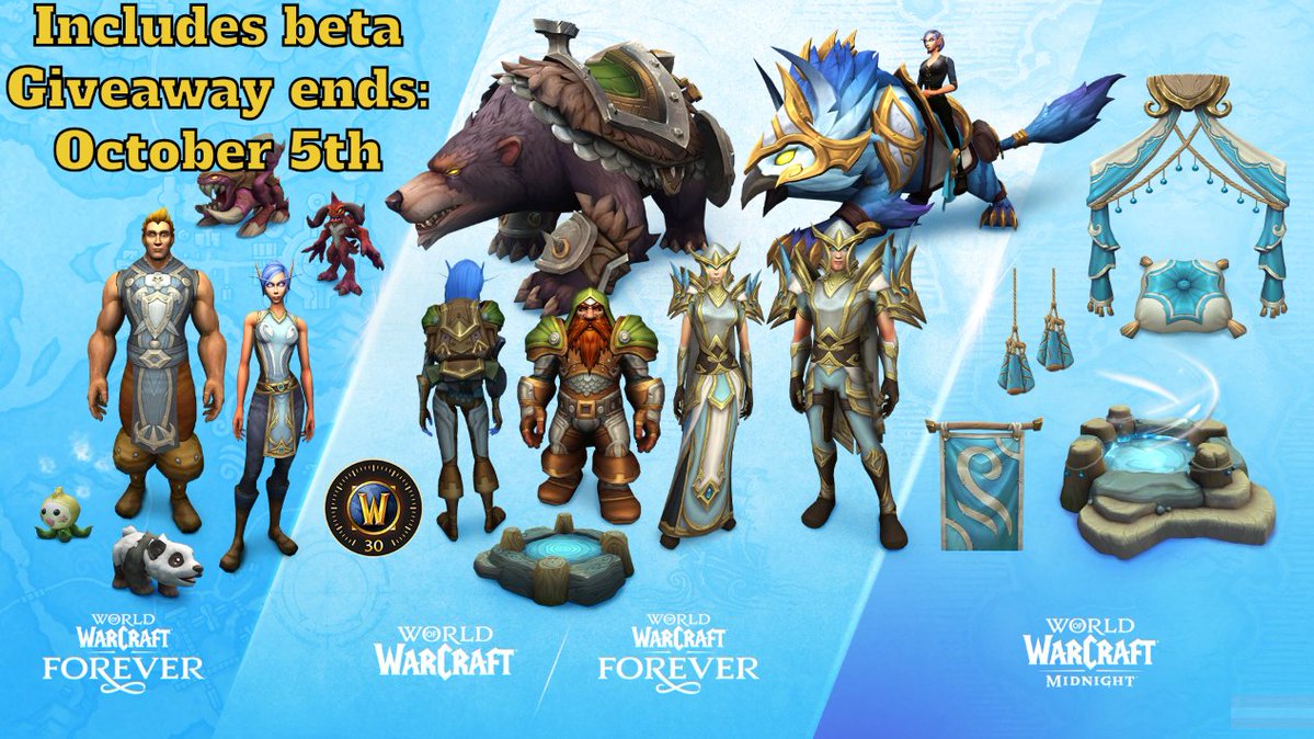 DesMephisto's tweet photo. I have a WoW Forever Skyborne Epic Pack to giveaway thanks to Blizzard! It includes beta.

💜Like and Follow
🔄Retweet
💬Comment on what you'd like to see from Retail in Forever

#WoW_Partner https://t.co/bSLs3spkT5
