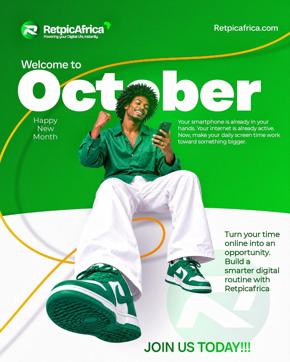 favour37159's tweet photo. HAPPY NEW MONTH! WELCOME TO OCTOBER! 🎃

September is officially behind us. If you watched from the sidelines last month, October is your clean slate to get started.

Your smartphone is already in your hands. Your internet is already active. Make your screen time count toward re https://t.co/tTRf4Ts4hm