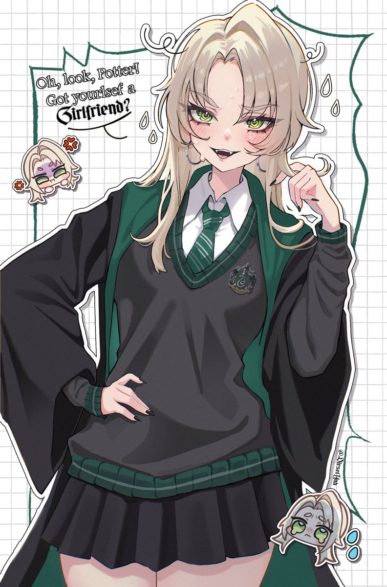 dieselhuh's tweet photo. falling hard for the Malfoy ojou sama propaganda🐍
#malfoid #malfoy https://t.co/W5cn7qRl0n