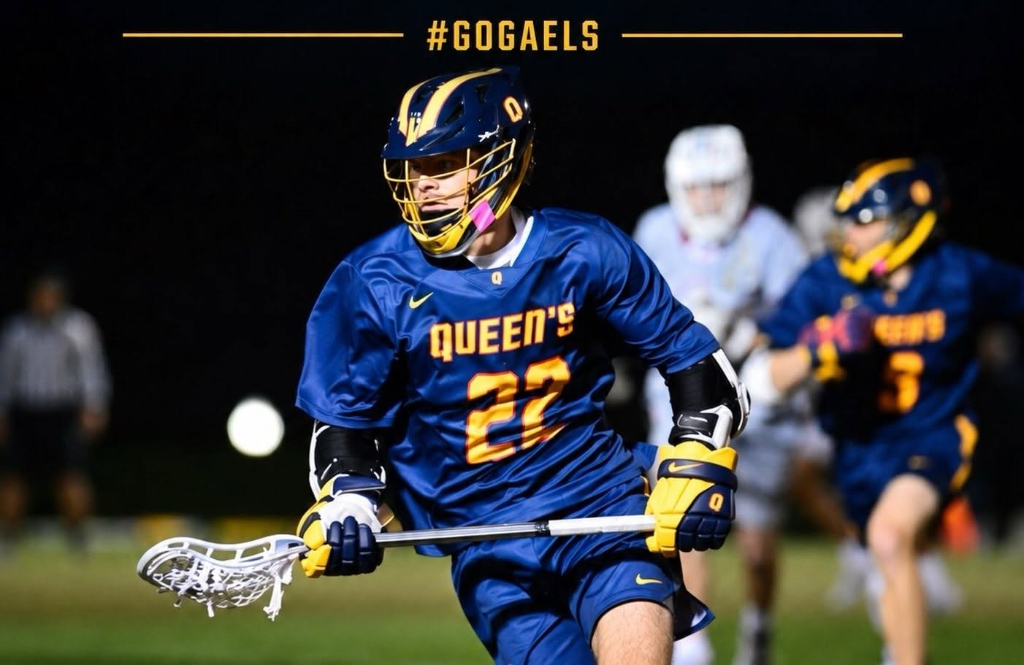 QueensGaelsLax's tweet photo. HALFTIME 
Queen's Gaels lead @TrentExcalibur 6-5. 
https://t.co/K1kcTzTg9V  #CUFLA https://t.co/kwMBWxKC51
