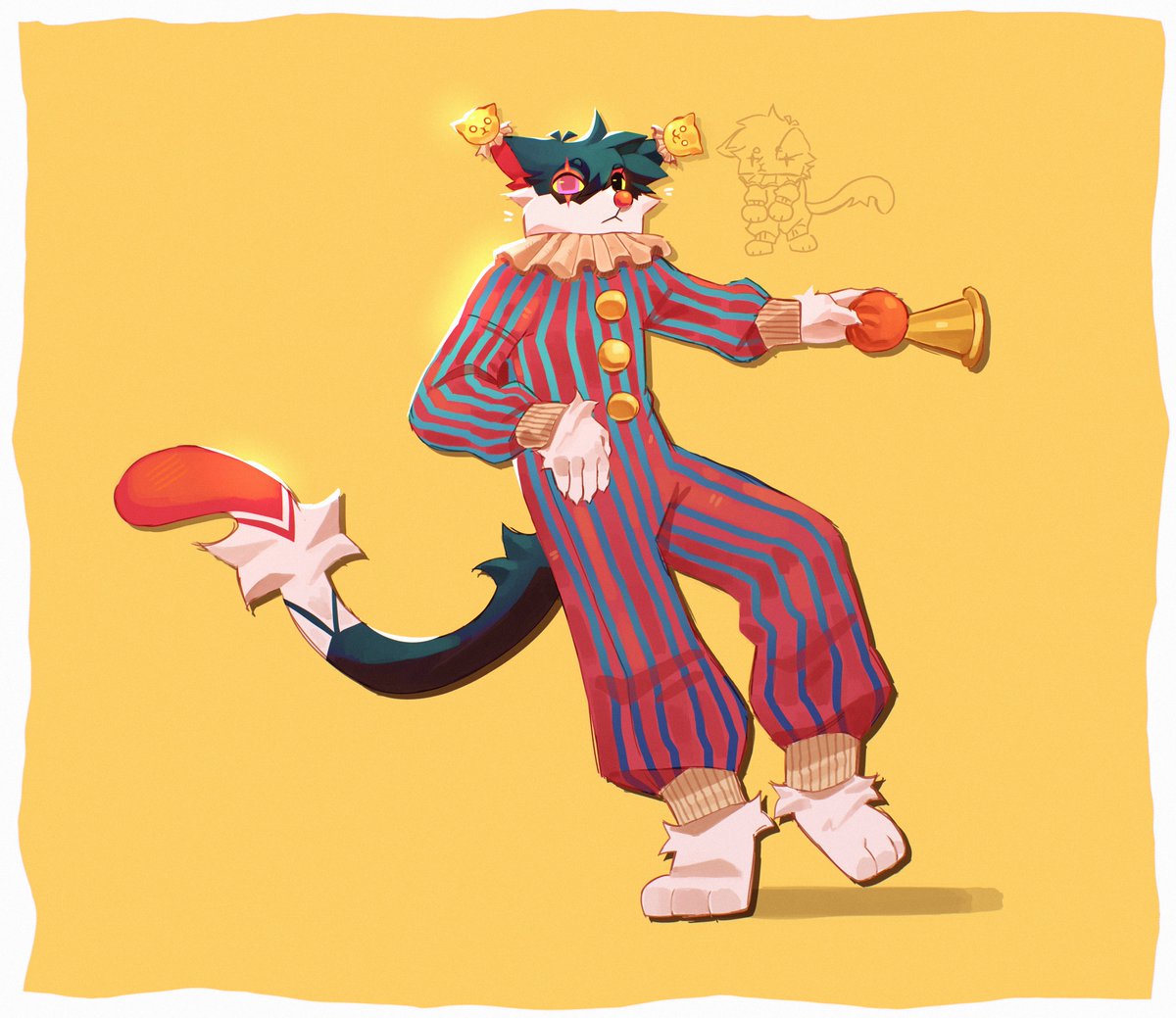 Lowiwiss's tweet photo. Gato payaso 🐱 https://t.co/oBoQ27wXo4