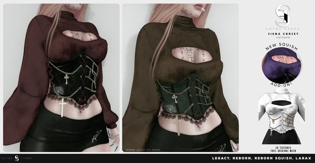BeautyEbody's tweet photo. REBORN Event by eBody! ❤
Brand: Eutha Store
Item: Siena Corset
Original Post:
https://t.co/ik3LKeiPxb
Taxi:
https://t.co/EamNlgElGf
#secondlife #ebodyreborn #euthastoresl #secondlfiestyle https://t.co/obNjKRwOCr
