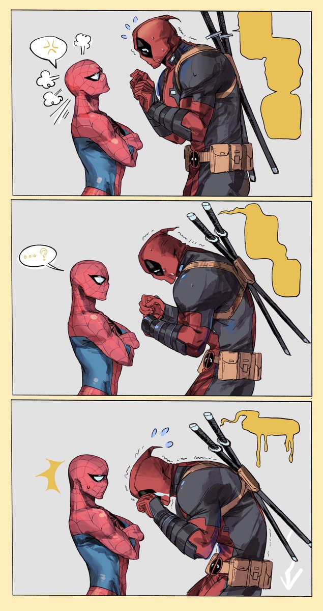 MMMrabbitmmm's tweet photo. #Spideypool https://t.co/ulONYOxBIM