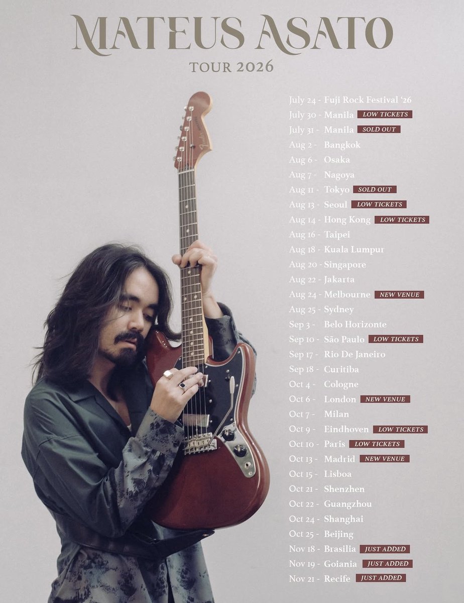 FuyuMusic's tweet photo. Heading to Europe with Mateus Asato 🙌

マテウスと
ヨーロッパ行って来まーす⭐️

#mateusasato #tour2026 https://t.co/bGC3u2fixU