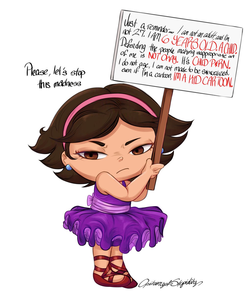 opitomyofstup1d's tweet photo. I can't believe I even made this. Let alone in the course of 2 DAYS, but im honestly sick of this bullshit.

ACTUAL PEDOS have been filling my comments and I just wanted to draw my favorite childhood show for fun. This is honestly tiring and stupid.... https://t.co/XpRYFVUr5r