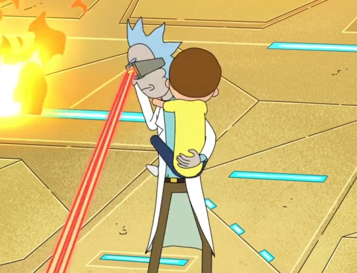 PlagueJCec's tweet photo. Why do Ricks always pick Morty up like that 🤨🤨 https://t.co/L7aLqJiAcx