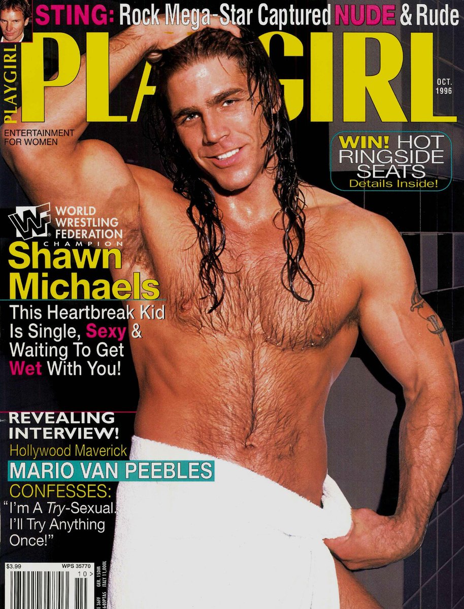 90sWWE's tweet photo. Shawn Michaels for Playgirl, October 1996 https://t.co/UpszENzRYS